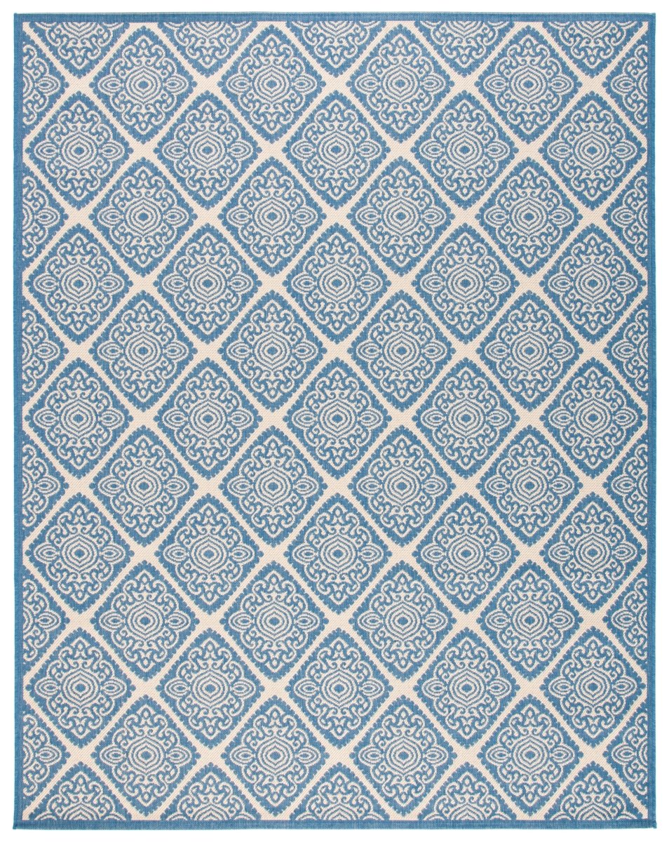 Safavieh Beach House Bhs132N Cream/Blue Rugs.