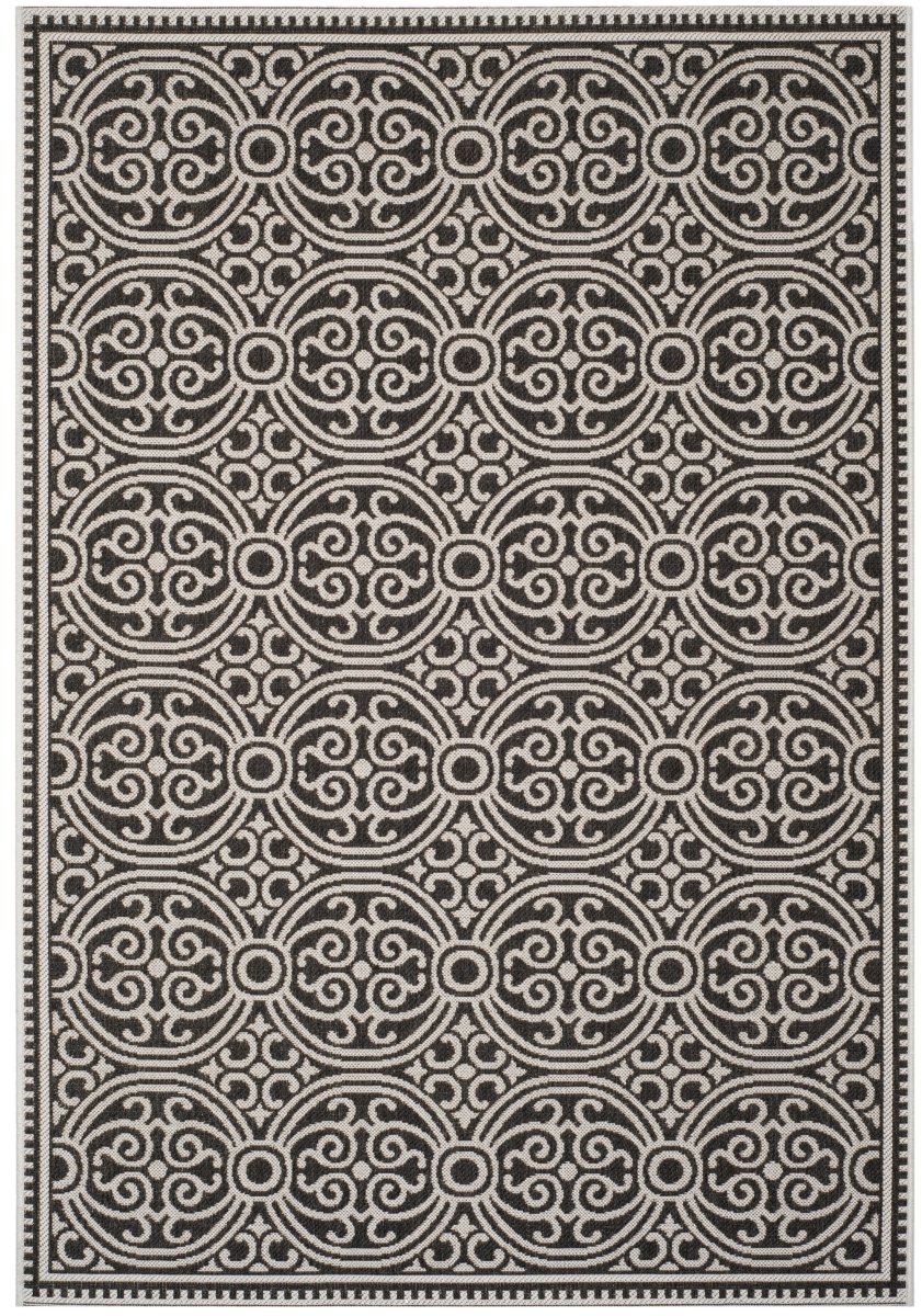 Safavieh Beach House Bhs134A Light Grey/Charcoal Rug.