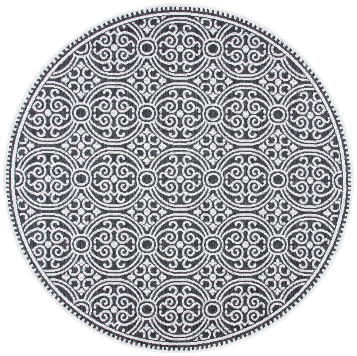 Safavieh Beach House Bhs134A Light Grey/Charcoal Rug.