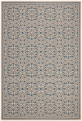 Safavieh Beach House Bhs134N Cream/Blue Rugs.