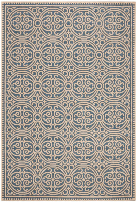 Safavieh Beach House Bhs134N Cream/Blue Rugs.