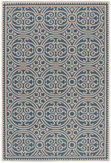 Safavieh Beach House Bhs134N Cream/Blue Rugs.