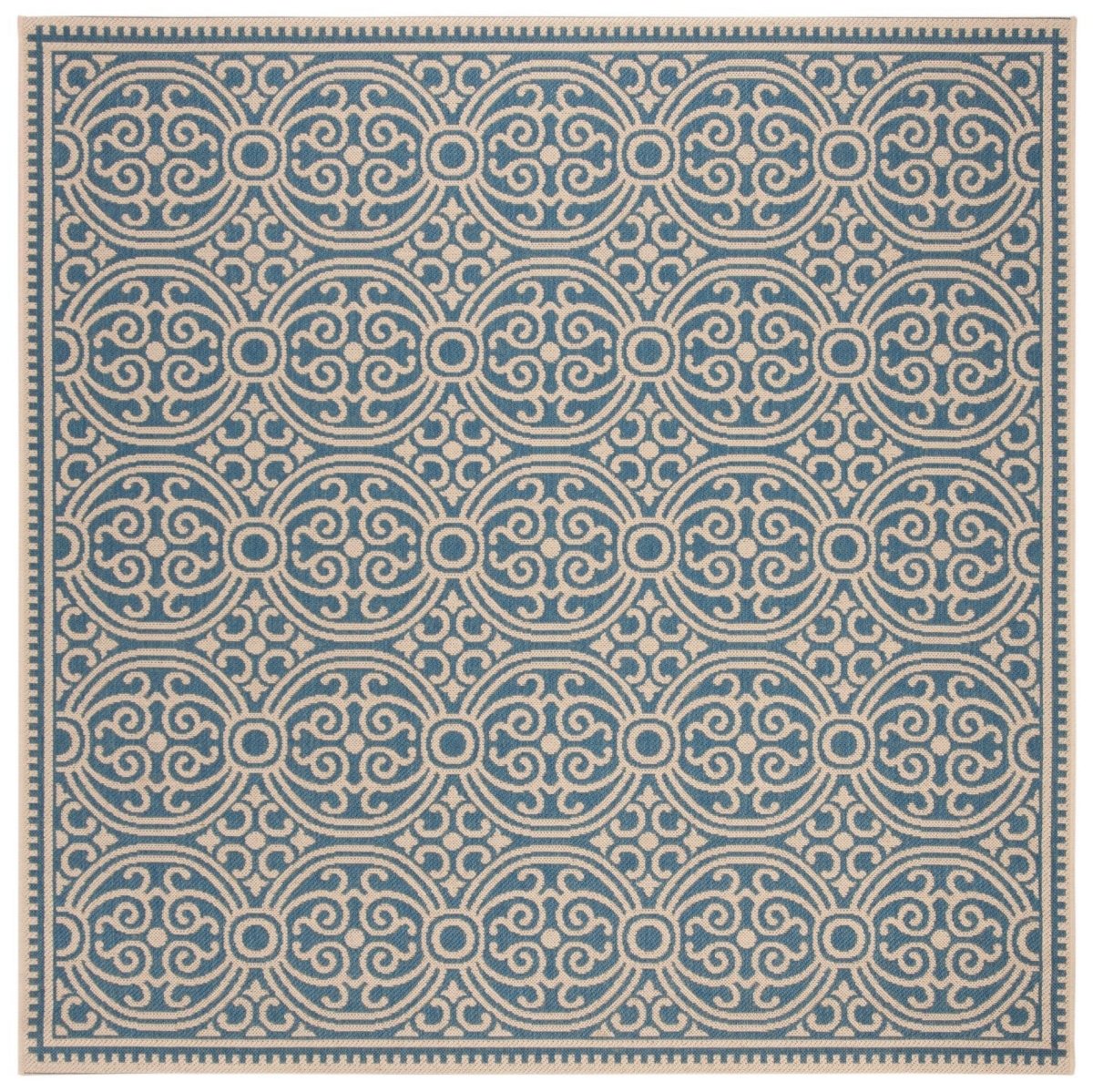 Safavieh Beach House Bhs134N Cream/Blue Rugs.