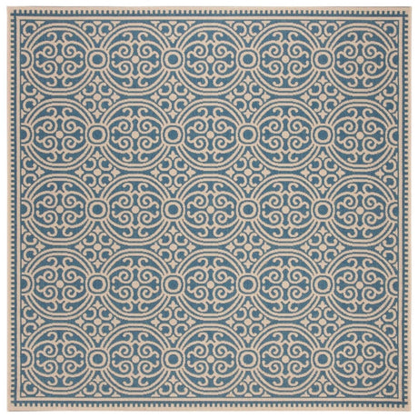 Safavieh Beach House Bhs134N Cream/Blue Rugs.