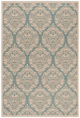 Safavieh Beach House Bhs135K Aqua/Cream Rugs.