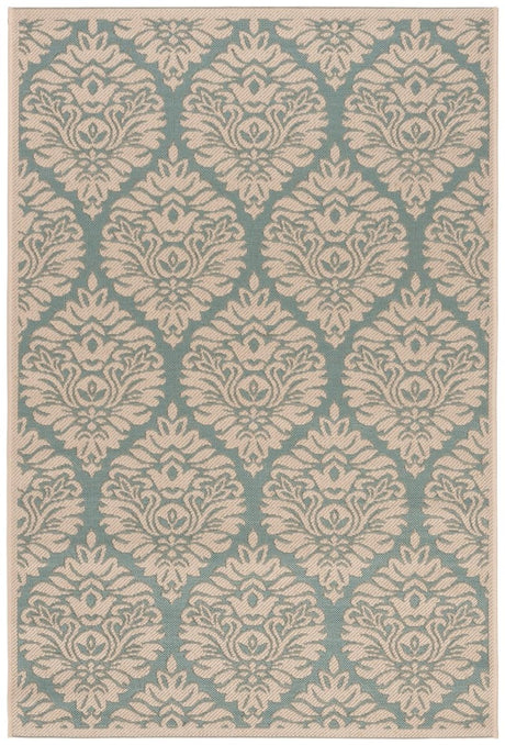 Safavieh Beach House Bhs135K Aqua/Cream Rugs.