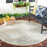 Safavieh Beach House Bhs135K Aqua/Cream Rugs.