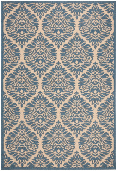Safavieh Beach House Bhs135N Cream/Blue Rugs.