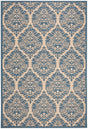 Safavieh Beach House Bhs135N Cream/Blue Rugs.