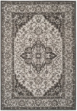 Safavieh Beach House Bhs137A Light Grey/Charcoal Rug.