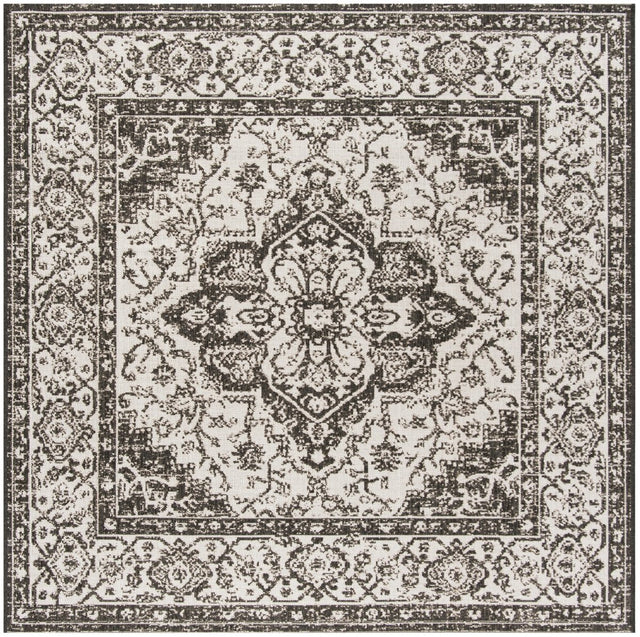 Safavieh Beach House Bhs137A Light Grey/Charcoal Rug.