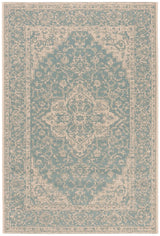 Safavieh Beach House Bhs137K Aqua/Cream Rugs.