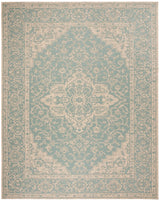 Safavieh Beach House Bhs137K Aqua/Cream Rugs.