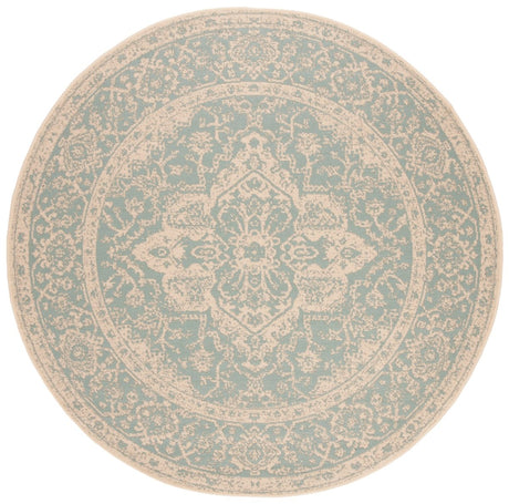 Safavieh Beach House Bhs137K Aqua/Cream Rugs.