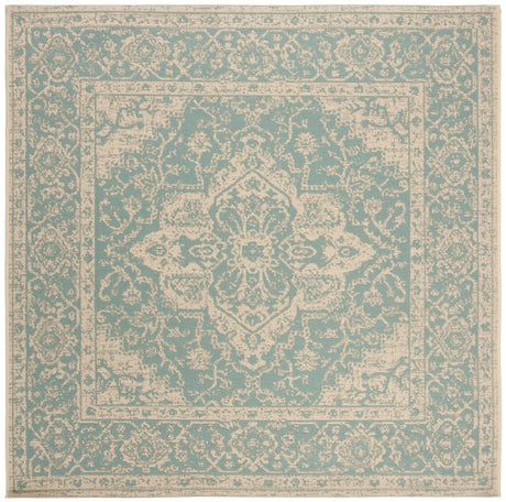 Safavieh Beach House Bhs137K Aqua/Cream Rugs.