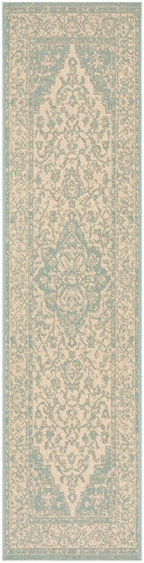Safavieh Beach House Bhs137L Cream/Aqua Rugs.