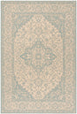 Safavieh Beach House Bhs137L Cream/Aqua Rugs.