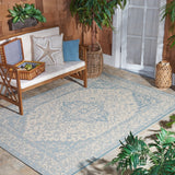 Safavieh Beach House Bhs137L Cream/Aqua Rugs.