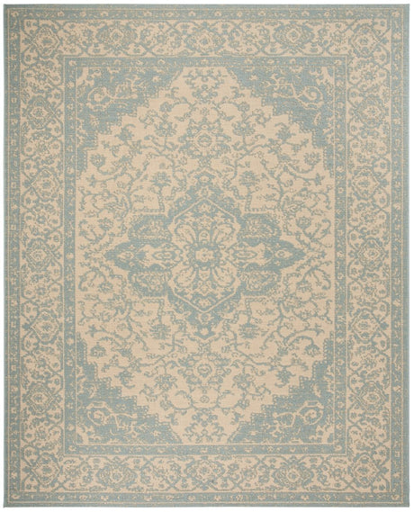 Safavieh Beach House Bhs137L Cream/Aqua Rugs.