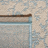 Safavieh Beach House Bhs137L Cream/Aqua Rugs.