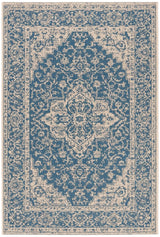 Safavieh Beach House Bhs137M Blue/Creme Rugs.