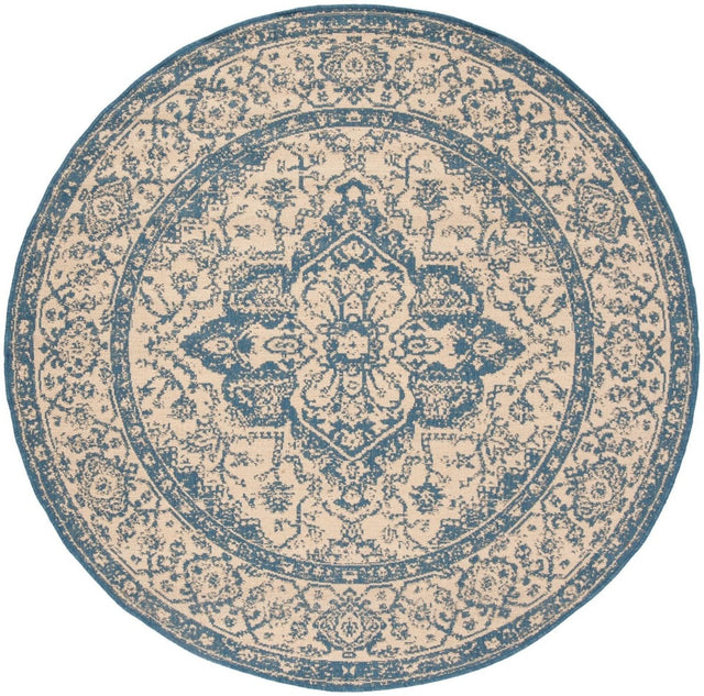 Safavieh Beach House Bhs137N Cream/Blue Rugs.