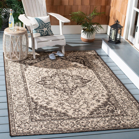 Safavieh Beach House Bhs137U Creme/Brown Rugs.