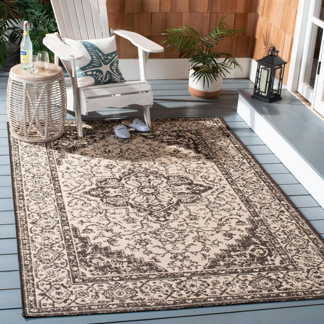 Safavieh Beach House Bhs137U Creme/Brown Rugs.