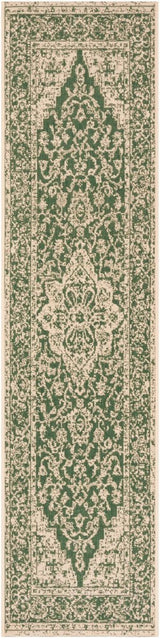 Safavieh Beach House Bhs137Y Green/Creme Rugs.