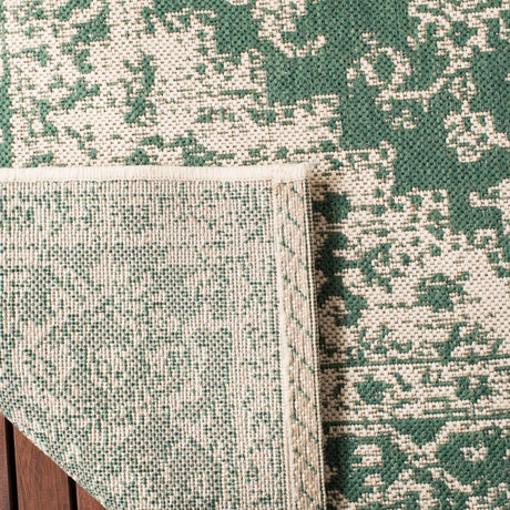 Safavieh Beach House Bhs137Y Green/Creme Rugs.