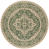 Safavieh Beach House Bhs137Y Green/Creme Rugs.