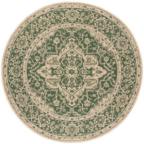 Safavieh Beach House Bhs137Y Green/Creme Rugs.