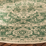 Safavieh Beach House Bhs137Y Green/Creme Rugs.
