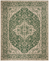 Safavieh Beach House Bhs137Y Green/Creme Rugs.