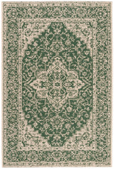 Safavieh Beach House Bhs137Y Green/Creme Rugs.