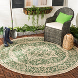 Safavieh Beach House Bhs137Y Green/Creme Rugs.
