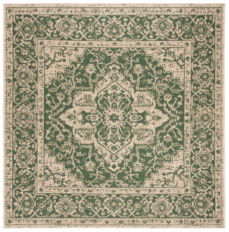 Safavieh Beach House Bhs137Y Green/Creme Rugs.