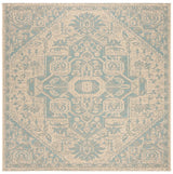 Safavieh Beach House Bhs138K Aqua/Cream Rugs.
