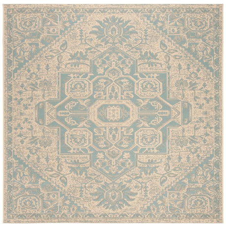 Safavieh Beach House Bhs138K Aqua/Cream Rugs.