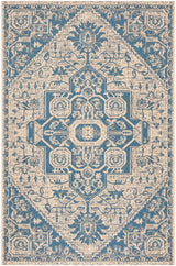 Safavieh Beach House Bhs138M Blue/Creme Rugs.