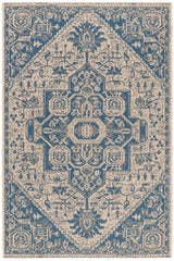 Safavieh Beach House Bhs138M Blue/Creme Rugs.