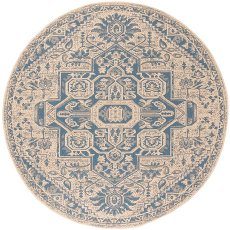 Safavieh Beach House Bhs138M Blue/Creme Rugs.