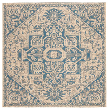Safavieh Beach House Bhs138M Blue/Creme Rugs.