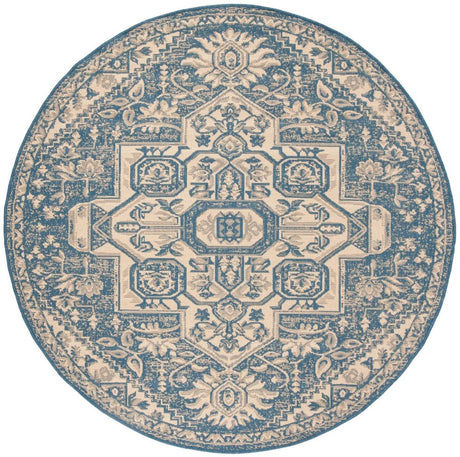 Safavieh Beach House Bhs138N Cream/Blue Rugs.