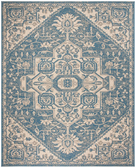 Safavieh Beach House Bhs138N Cream/Blue Rugs.