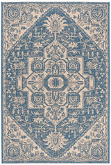 Safavieh Beach House Bhs138N Cream/Blue Rugs.