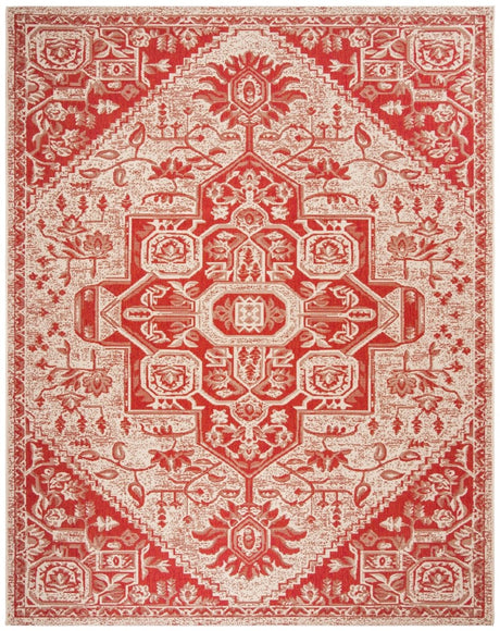 Safavieh Beach House Bhs138Q Red/Creme Rugs.