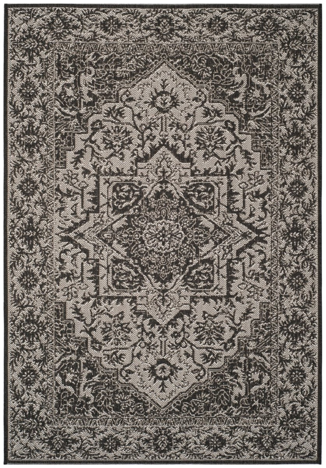 Safavieh Beach House Bhs139A Light Grey/Charcoal Rug.