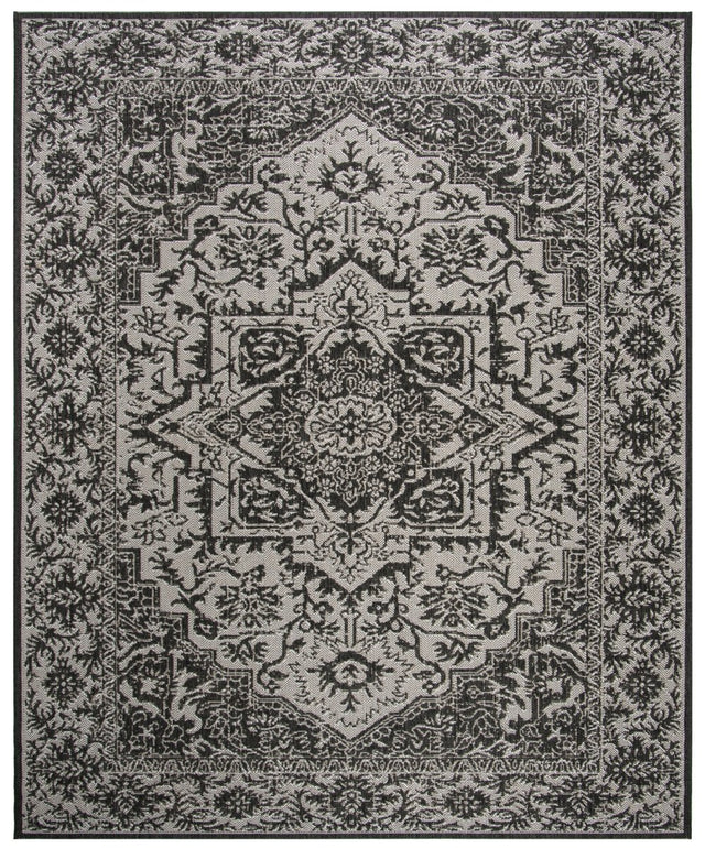 Safavieh Beach House Bhs139A Light Grey/Charcoal Rug.