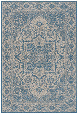 Safavieh Beach House Bhs139N Cream/Blue Rugs.